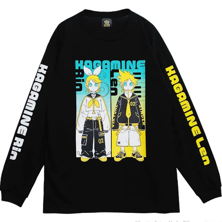 Tops>LISTEN FLAVOR Kagamine Rin/Len Long Sleeve T-Shirt