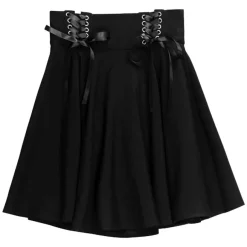Bottoms>LISTEN FLAVOR Lace-Up Circular Skirt