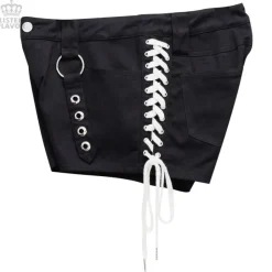 LISTEN FLAVOR Lace-Up Harness Belt Shorts Outlet