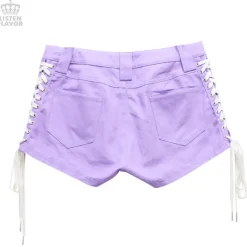 LISTEN FLAVOR Lace-Up Harness Belt Shorts Outlet