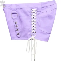 LISTEN FLAVOR Lace-Up Harness Belt Shorts Outlet