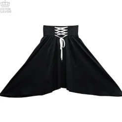 LISTEN FLAVOR Lace-Up Hemline Skirt Sale