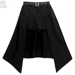 Bottoms>LISTEN FLAVOR Layered Hemline Skirt w/ Shorts
