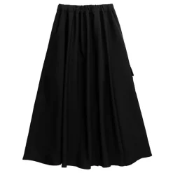 LISTEN FLAVOR Layered-Style Cargo Long Skirt
