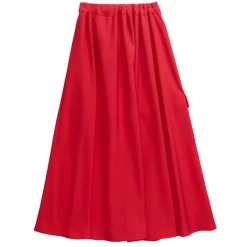 LISTEN FLAVOR Layered-Style Cargo Long Skirt