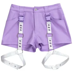 LISTEN FLAVOR Light Purple Shorts w/ Harness Garter Belt Online