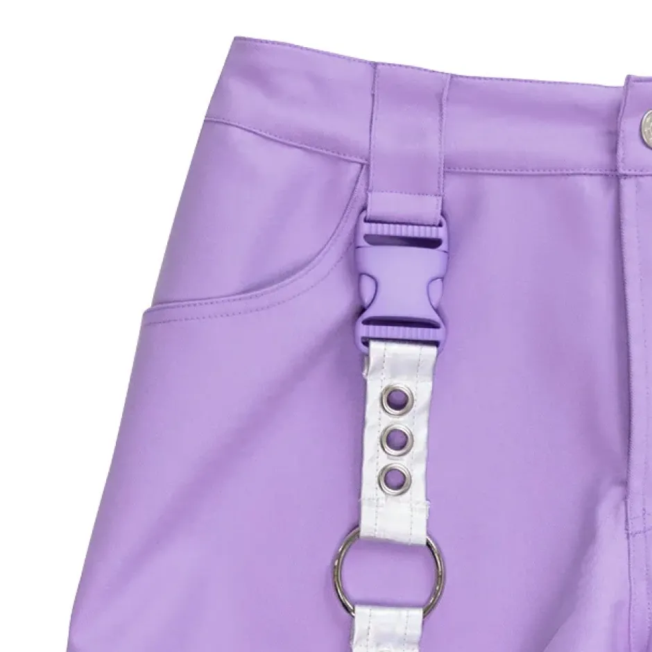 LISTEN FLAVOR Light Purple Shorts w/ Harness Garter Belt Online