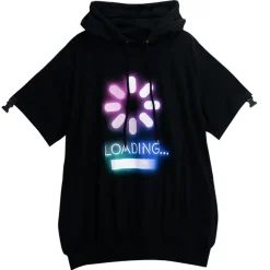 LISTEN FLAVOR LOADING Separate Sleeve Belt Cut Hoodie Outlet