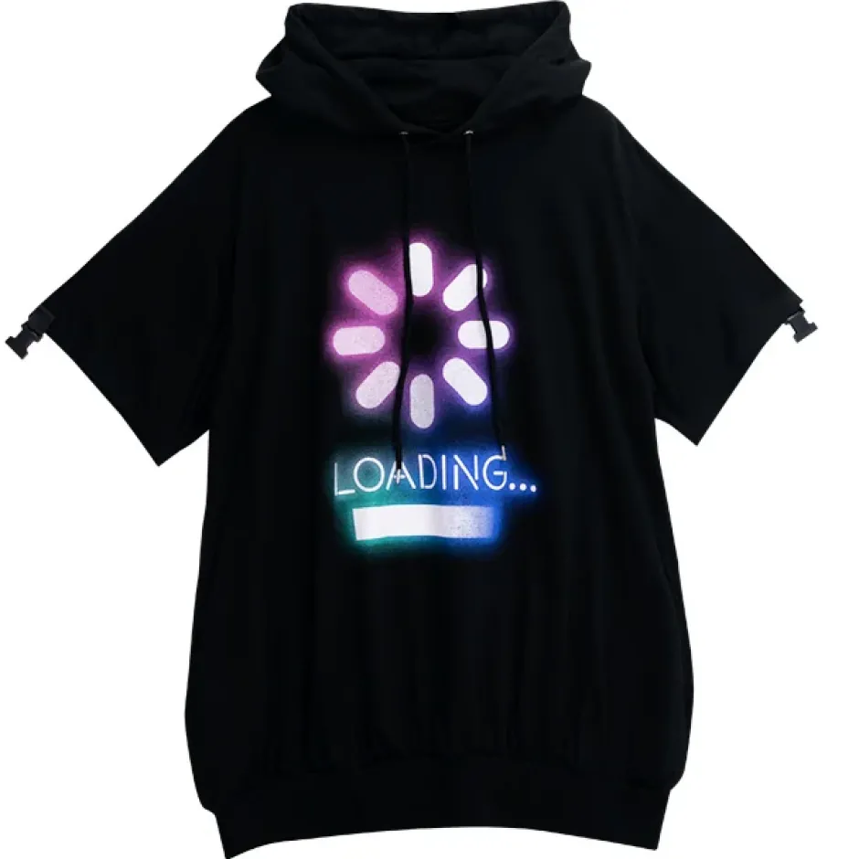 LISTEN FLAVOR LOADING Separate Sleeve Belt Cut Hoodie Outlet