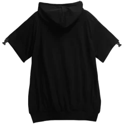 LISTEN FLAVOR LOADING Separate Sleeve Belt Cut Hoodie Outlet