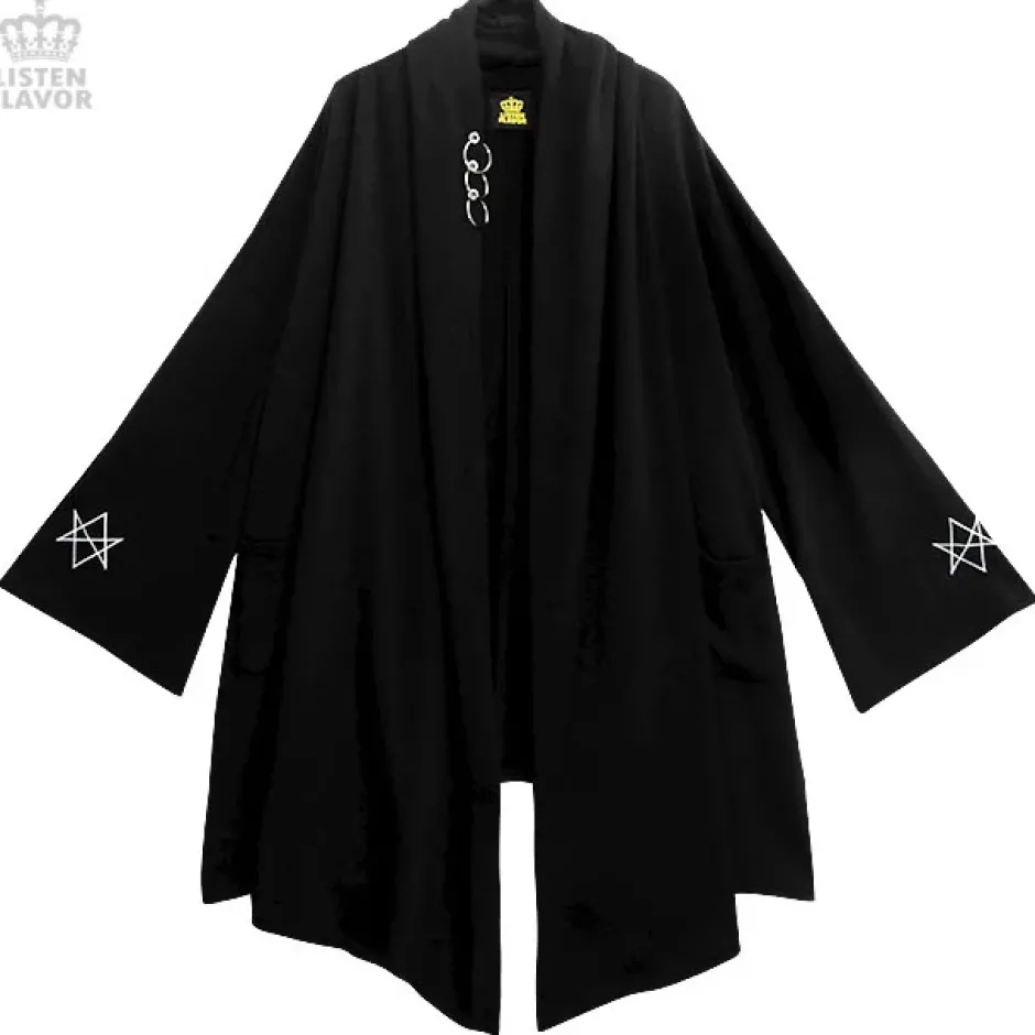 Jackets & Hoodies>LISTEN FLAVOR Long Knit Robe