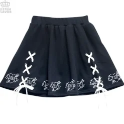 Bottoms>LISTEN FLAVOR Love Heart Lace-Up Circular Skirt