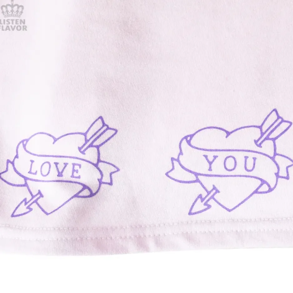 Bottoms>LISTEN FLAVOR Love Heart Lace-Up Circular Skirt