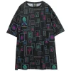 LISTEN FLAVOR Mahjong Full Graphic Big T-Shirt Discount