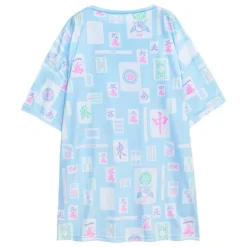 LISTEN FLAVOR Mahjong Full Graphic Big T-Shirt Discount