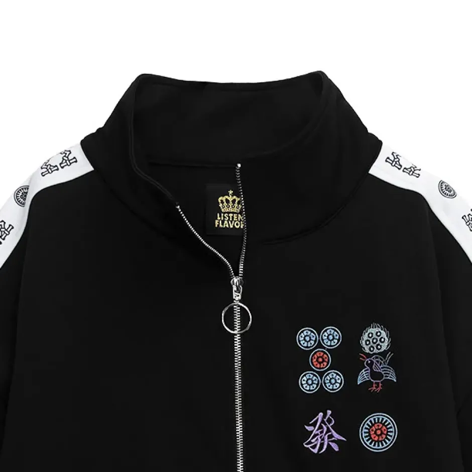 Jackets & Hoodies>LISTEN FLAVOR Mahjong Short Sleeve Jersey