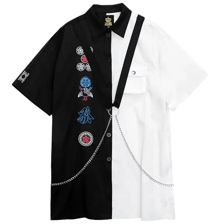 LISTEN FLAVOR Mahjong Short Sleeve Shirt w/ Harness Clearance