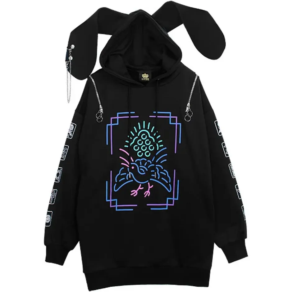 LISTEN FLAVOR Mahjong Usamimi Hoodie Online
