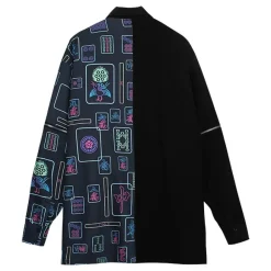 LISTEN FLAVOR Mahjong 2-Way Shirt w/ Chain