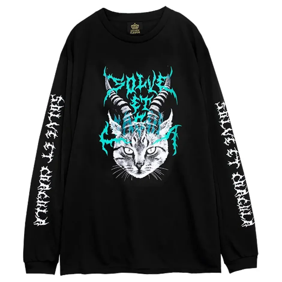 Tops>LISTEN FLAVOR Makai Neko Long Sleeve T-Shirt