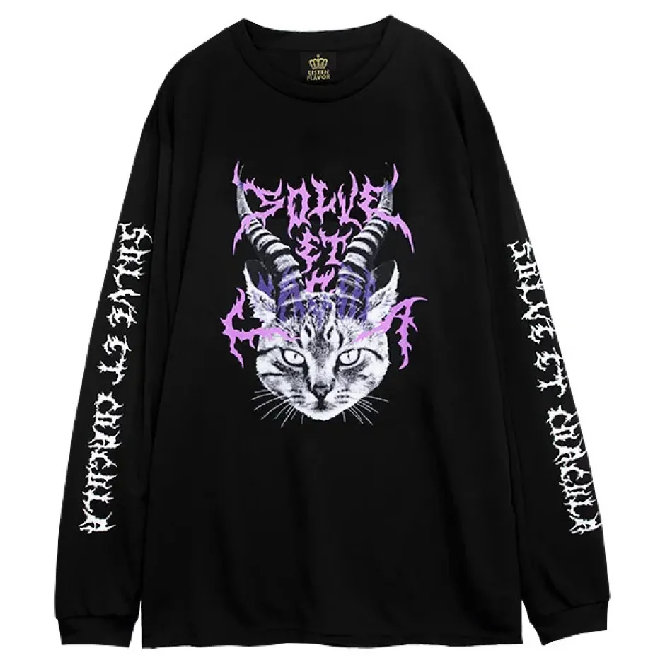 Tops>LISTEN FLAVOR Makai Neko Long Sleeve T-Shirt
