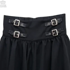 LISTEN FLAVOR Maxi Skirt w/ Belt