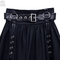 LISTEN FLAVOR Maxi Skirt w/ Harness Belt Discount