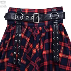 LISTEN FLAVOR Maxi Skirt w/ Harness Belt Discount