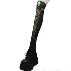 Footwear>LISTEN FLAVOR Megurine Luka Knee-High Socks Black