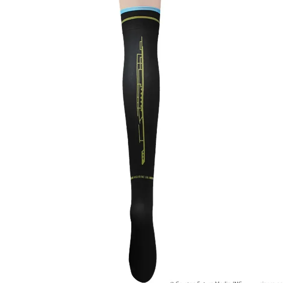 Footwear>LISTEN FLAVOR Megurine Luka Knee-High Socks Black