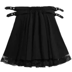 Bottoms>LISTEN FLAVOR Melty Moon Side Belt Skirt