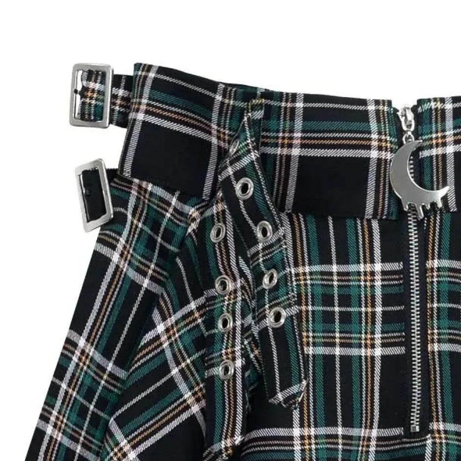 Bottoms>LISTEN FLAVOR Melty Moon Side Belt Skirt