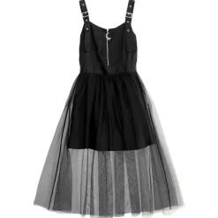 LISTEN FLAVOR Melty Moon Zip Tulle Jumper Skirt New