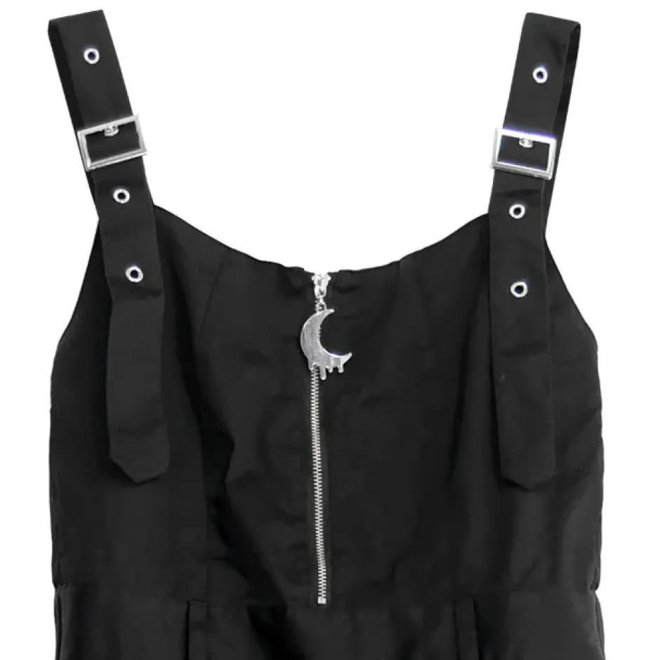 LISTEN FLAVOR Melty Moon Zip Tulle Jumper Skirt New