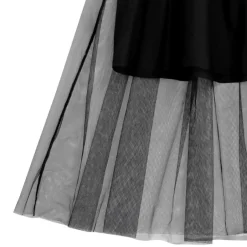 LISTEN FLAVOR Melty Moon Zip Tulle Jumper Skirt New