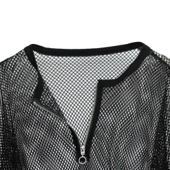 LISTEN FLAVOR Mesh 2-Way Pullover Hot