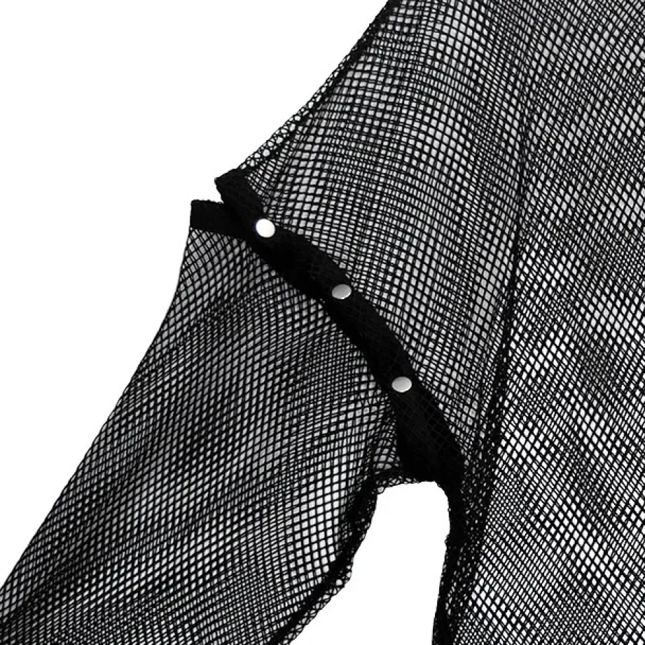 LISTEN FLAVOR Mesh 2-Way Pullover Hot