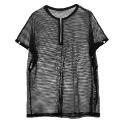 LISTEN FLAVOR Mesh 2-Way Pullover Hot