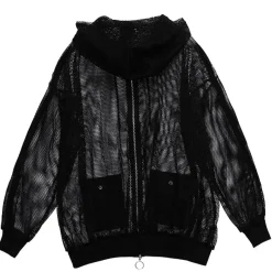 LISTEN FLAVOR Mesh Zip Hoodie Hot