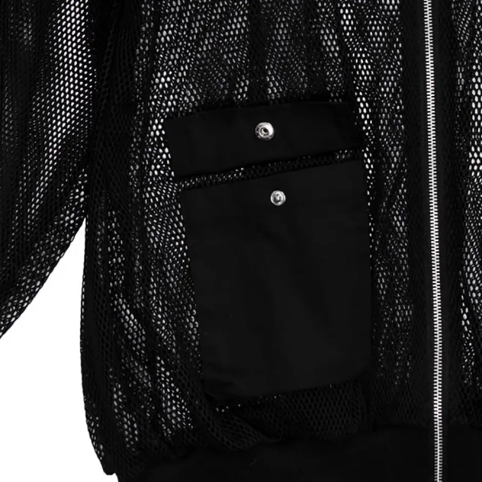 LISTEN FLAVOR Mesh Zip Hoodie Hot