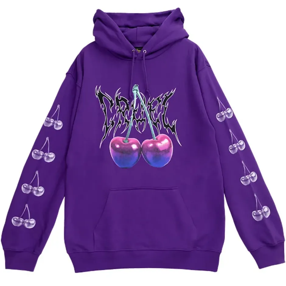 Jackets & Hoodies>LISTEN FLAVOR Metal Cherry Hoodie