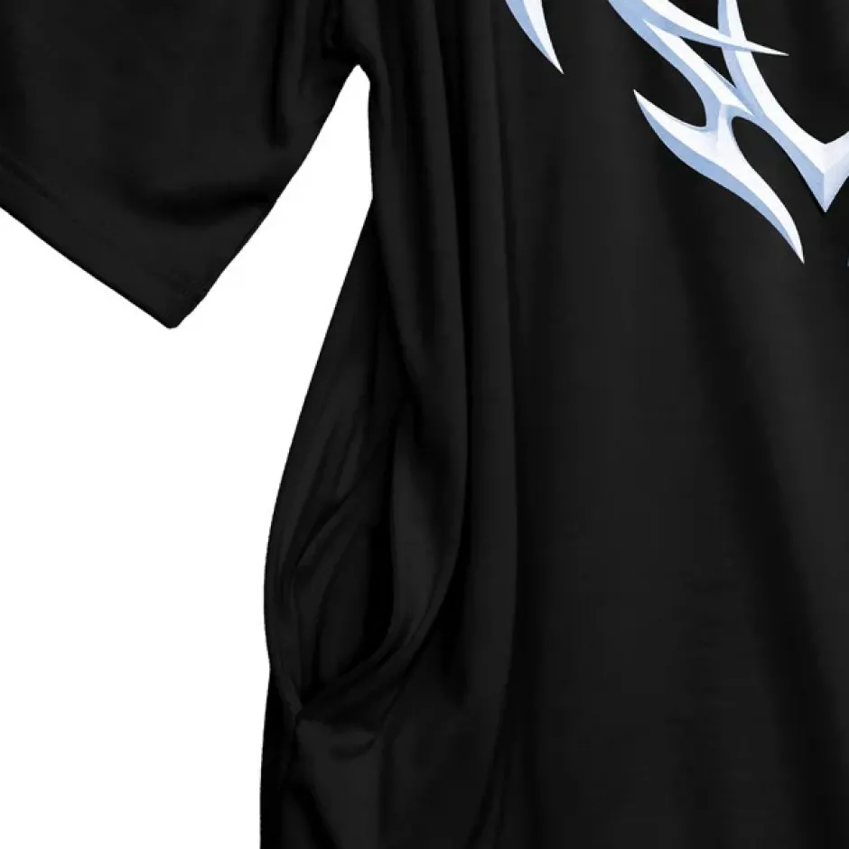 Jackets & Hoodies>LISTEN FLAVOR Metal Heart Shoulder Zip Chain Short Sleeve Hoodie