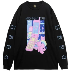 LISTEN FLAVOR Midnight Call Long Sleeve T-Shirt Outlet