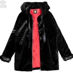 LISTEN FLAVOR Moonlight Faux Fur Blouson w/ Belt Clearance