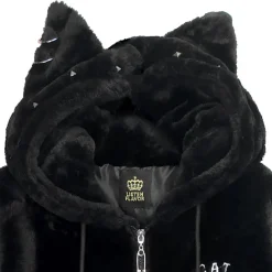 LISTEN FLAVOR Nekomimi Skull Cat Fur Blouson Online