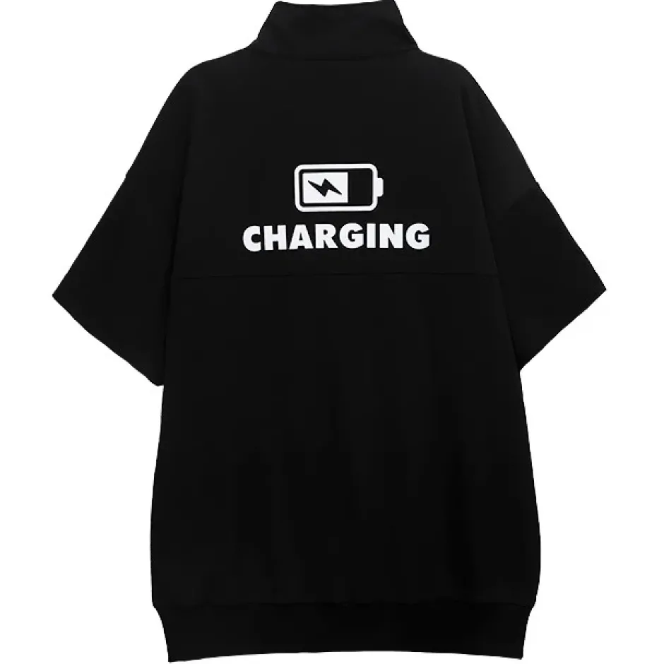 Jackets & Hoodies>LISTEN FLAVOR Now Charging Short Sleeve Jersey