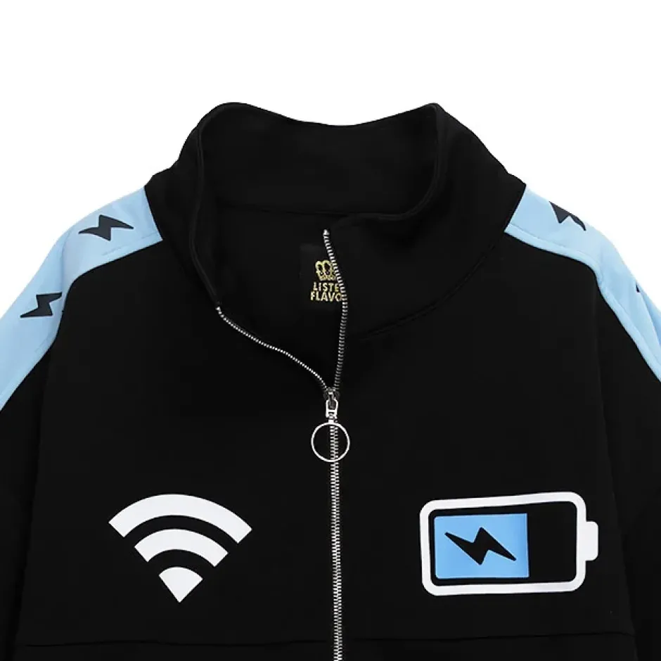 Jackets & Hoodies>LISTEN FLAVOR Now Charging Short Sleeve Jersey