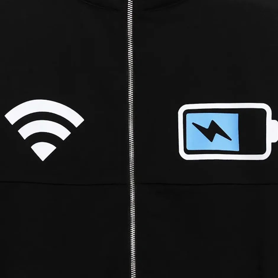 Jackets & Hoodies>LISTEN FLAVOR Now Charging Short Sleeve Jersey