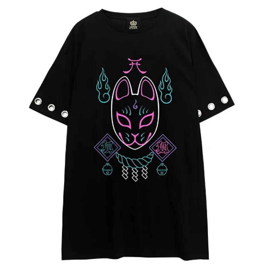 LISTEN FLAVOR Okitsune-sama Eyelet Big Top Online