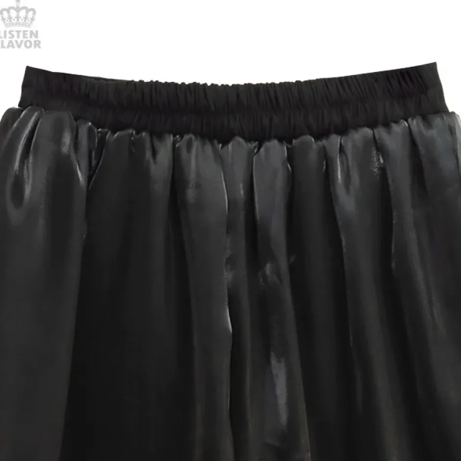 Bottoms>LISTEN FLAVOR Organdy Layered Pants